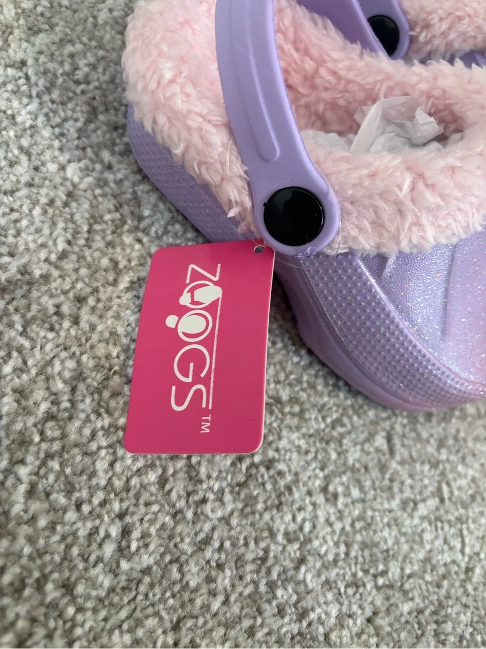 Cute glittery clog slippers